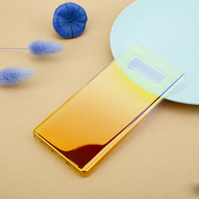 Чехол из градиентного стекла для Samsung Galaxy Note 9 8 S9 Plus S8 S7 edge закаленное стекло