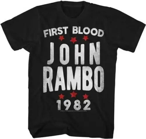 Рэмбо Первая кровь Джон 1982 футболка для взрослых отличный фильм|Мужские