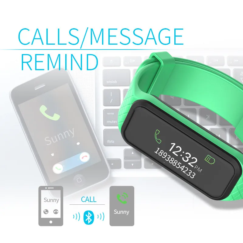 Full Color TFT LCD Screen Heart Rate Monitor Smart Bracelet Fitness Watch Sleep Monitoring Wristband for IOS Android Home | Электроника
