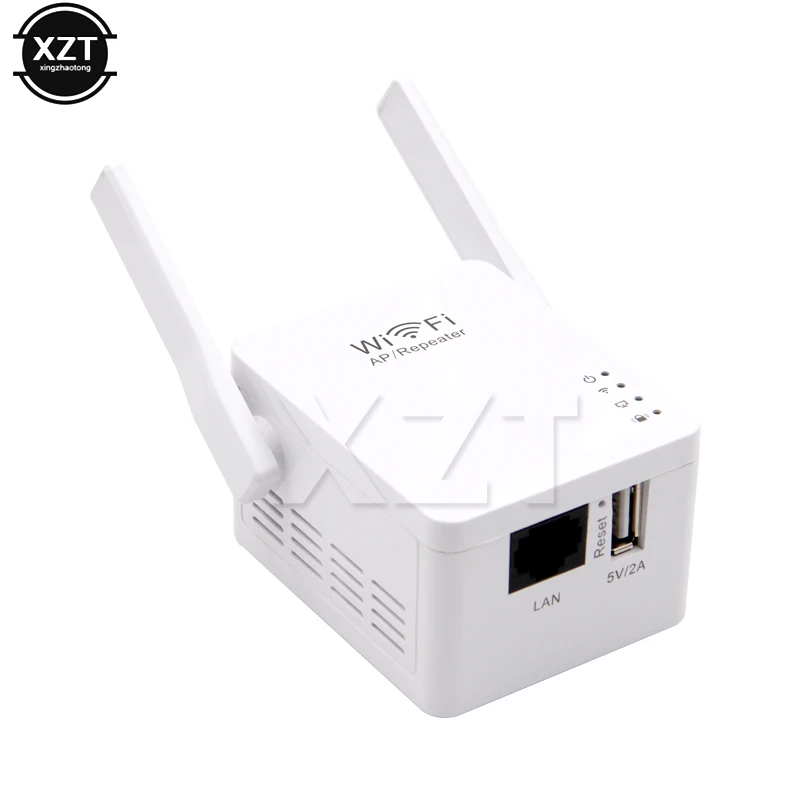 

300Mbps Wireless Wifi Repeater Mini Repetidor Wifi Signal Amplifier 2.4G With 2 Antennas AP Router Repeater Mode High Quality