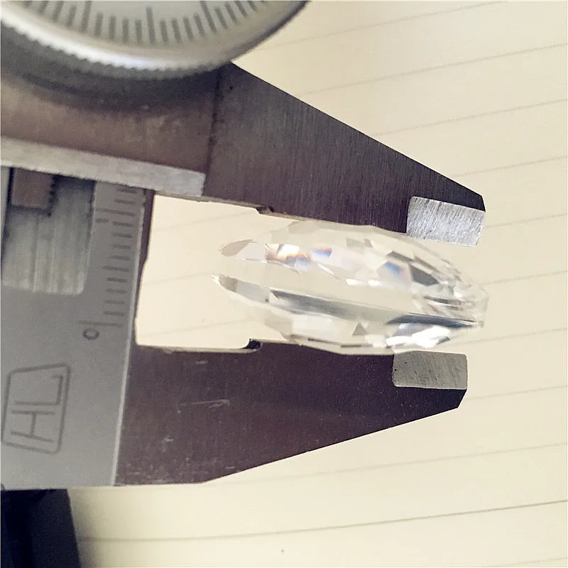 38 мм 100 шт./лот прозрачные хрустальные осветительные детали Хрустальные Граненые