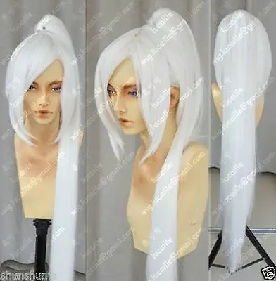 &ampWholesale&amp&gt&gt Popular new Long white Cosplay Straight Wig |