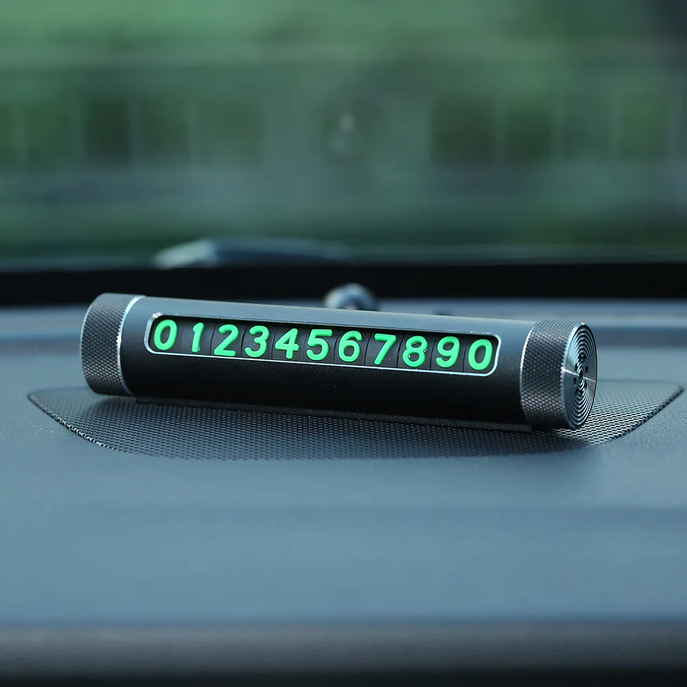 Rylybons Multi-functional Car Hidden Notification Parking Temporary Card Phone Holder Night Light Air Refresher Car-styling | Автомобили и