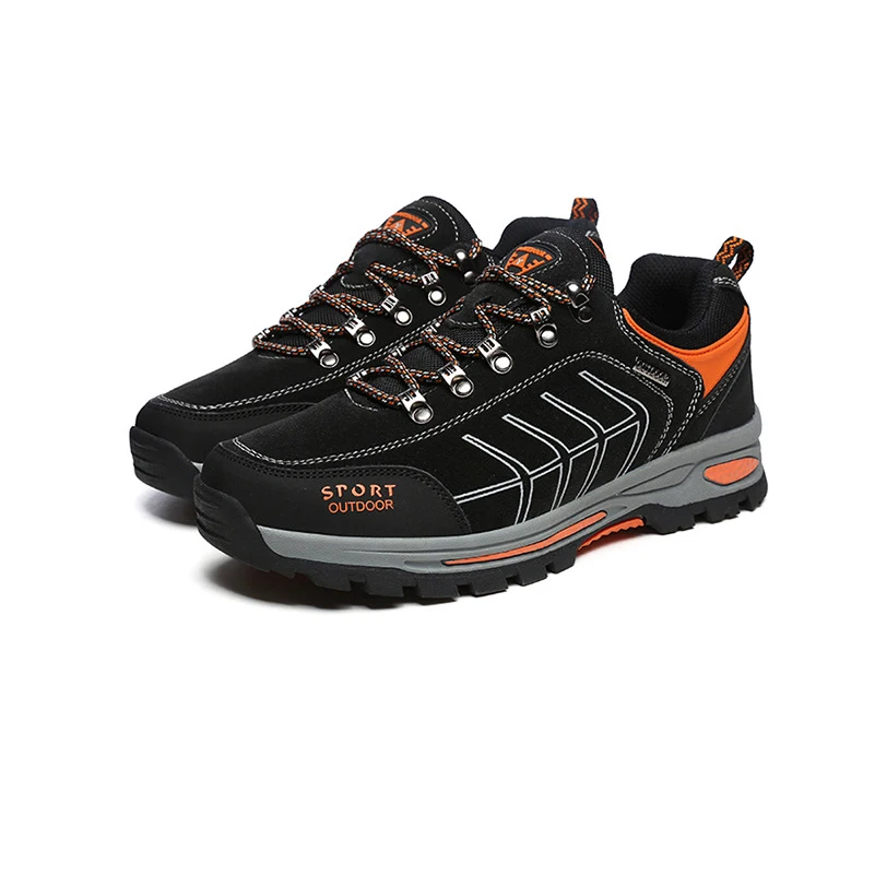 Мужские кожаные ботинки на меху коричневые непромокаемые до щиколотки теплая