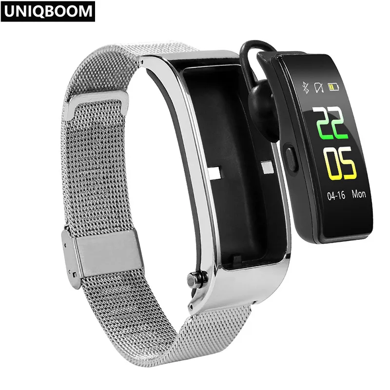 

Smart Talk Band Activity Fitness Tracker Bluetooth Smart Bracelet Sport Wristbands Call Earphone Band Blood Pressure Monitor