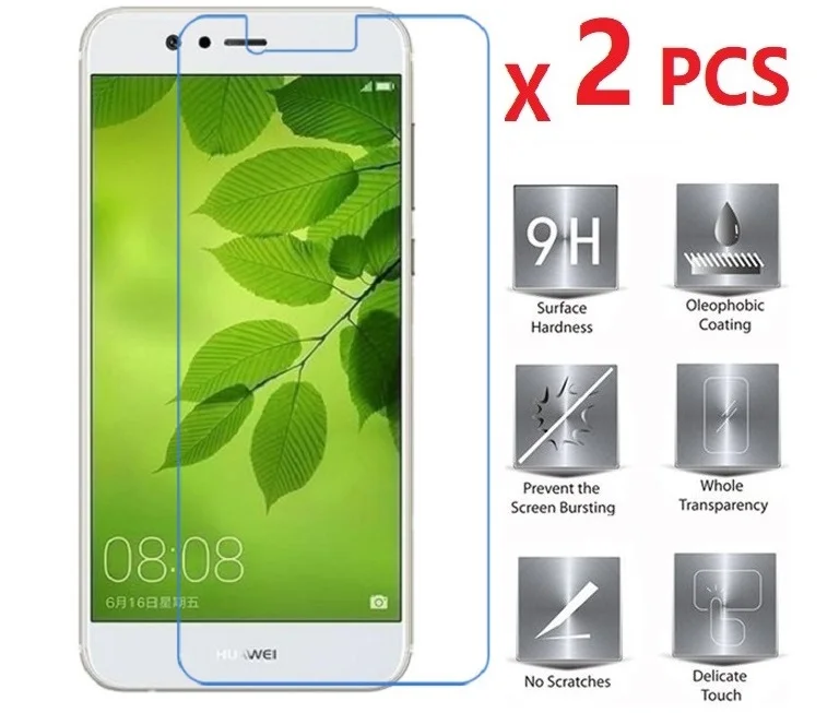 

2 шт для Huawei Nova 2 протектор экрана из закаленного стекла для Nova 2 2.5D 0,26 мм 9H Защита от царапин Премиум