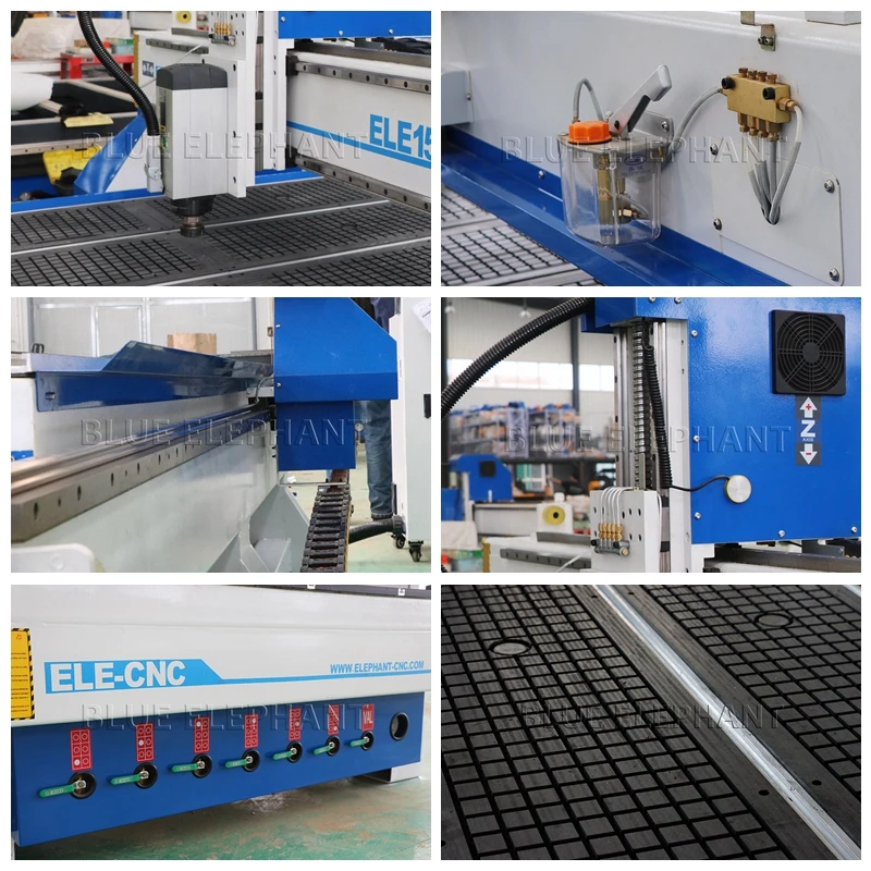 Blue Elephant woodworking 3 axis cnc router 1530Wood cutting machine for solidwood and MDF sale with HSD air cooling spindle | Инструменты