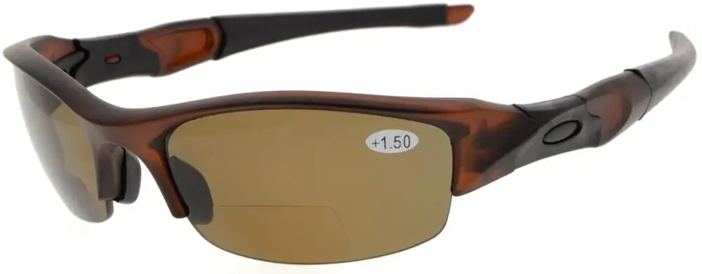 Brown Frame TH6166 бифокальный окуляр TR90 небьющиеся полуобода спортивные бифокальные очки для чтения+ 1,0/+ 1,5/+ 2,0/+ 2,5/+ 3,0/ - Цвет оправы: Brown Frame
