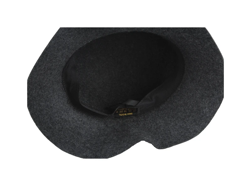Шерстяная Женская Шляпа Fedora шерстяная зима осень мягкая с широкими полями женская Фетровая Шляпа Fedora Feminino фетровая шляпа от солнца