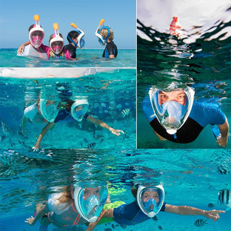 FDBRO Новая маска для ныряния и дыхания лица подводное плавание маски дайвинга