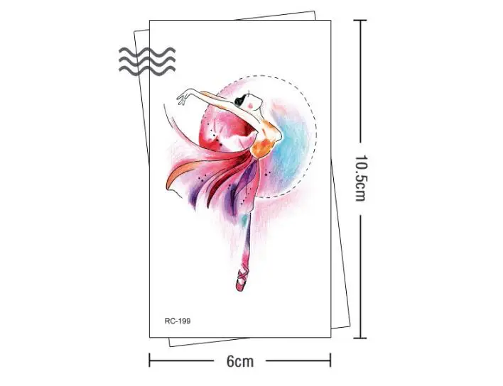 50pack/lot Designer Painting Flowers Latus Butterfly Body Waterproof Temporary Tattoos Sticker Party Costume Decorative | Дом и сад