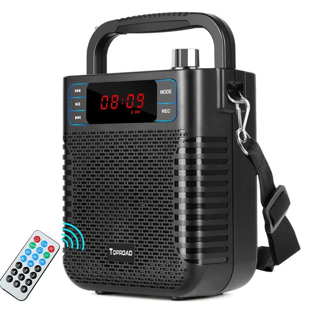 TOPROAD Bluetooth динамик беспроводной стерео сабвуфер тяжелый бас динамик s музыкальный плеер Soundbox поддержка микрофона USB FM радио TF