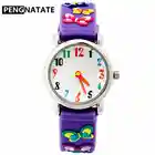 Детские наручные часы с бабочкой, водонепроницаемые, с силиконовым браслетом