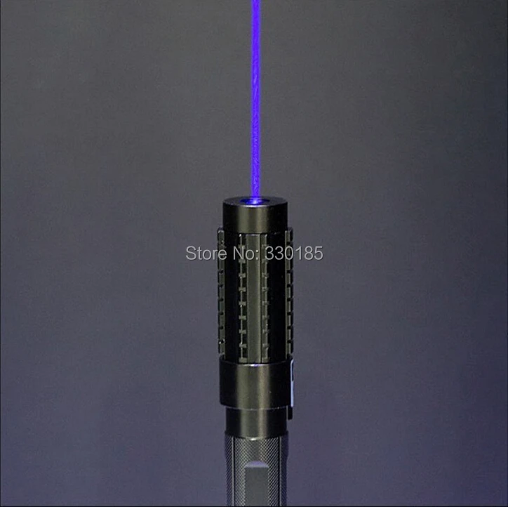 

Strong power military 450nm 100000m Blue laser pointer Flashlight Light Burn match candle lit cigarette wicked 100Watt Hunting