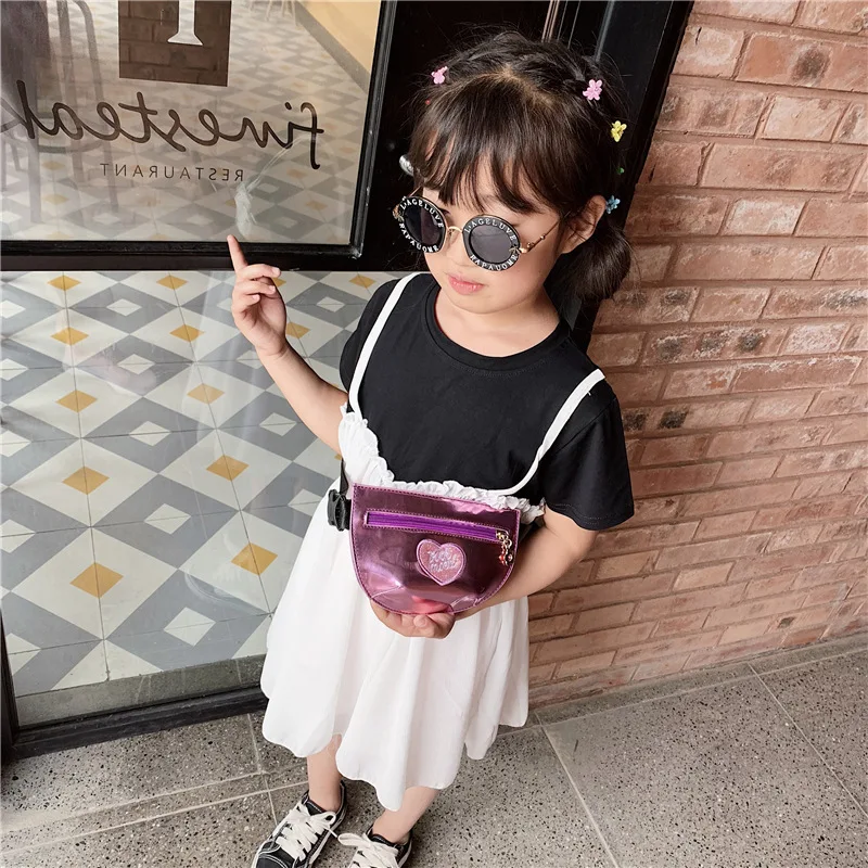 2019 новая детская поясная сумка Яркие Кожаные сумки на плечо милые мини-сумки для