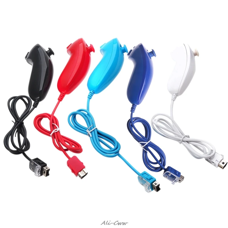 Nunchuck Nunchuk Пульт дистанционного управления видеоиграми для консоли Nintendo Wii 5