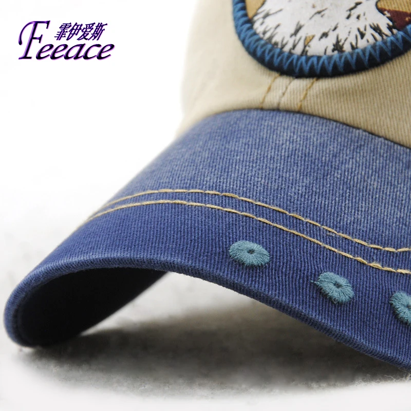 Feeace взрослый мужчина хлопок бейсбольная кепка с принтом орла Спортивная шляпа от