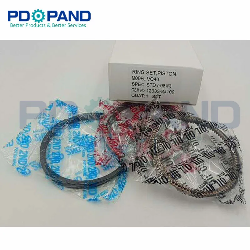 Полный комплект поршневых колец VQ40 VQ40DE STD 12033 8J100 для Nissan PATHFINDER (R51) 4 0 4WD HARDBODY (D22) 4x4