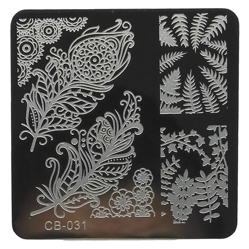 Новое поступление 1 шт. 6 см модные пластины для стемпинга ногтей из нержавеющей