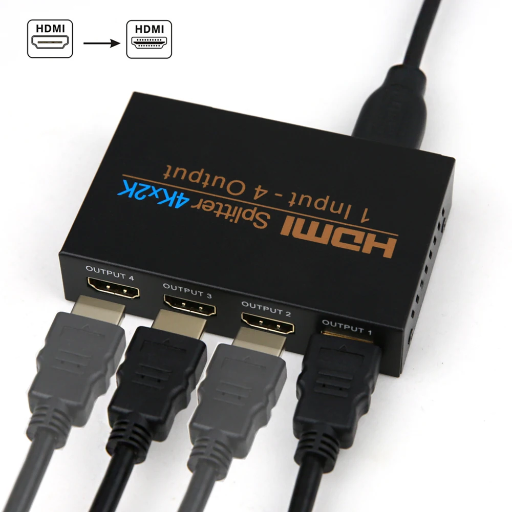 NIERBO коммутатор сплиттера HDMI 1x4 1 Вход 4 Выход K Порты Переключатель 3D для HDTV