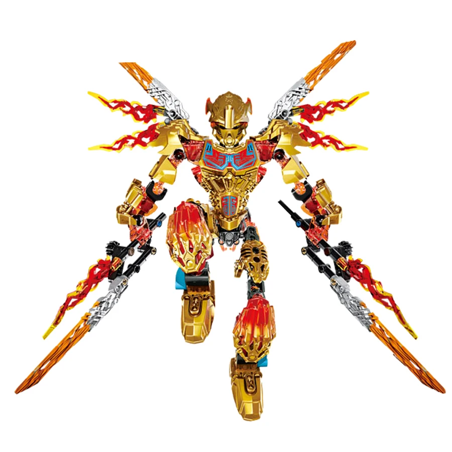 Новинка фигурки героев BIONICLE серии Tahu Ikir строительные блоки модели игрушек