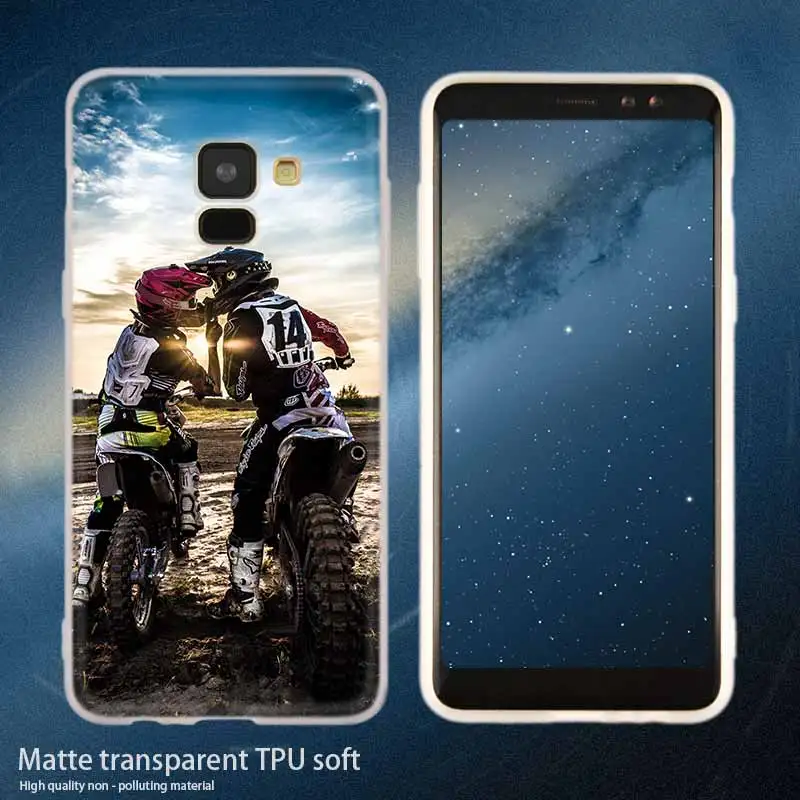 Silicone 14 Moto крест moto чехол для телефона для samsung Galaxy A10 A20 A30 A40 A50 A60 A70 A6 A8 плюс A7 A9 A3 A5 мягкий чехол Coque - Цвет: Silicone 14