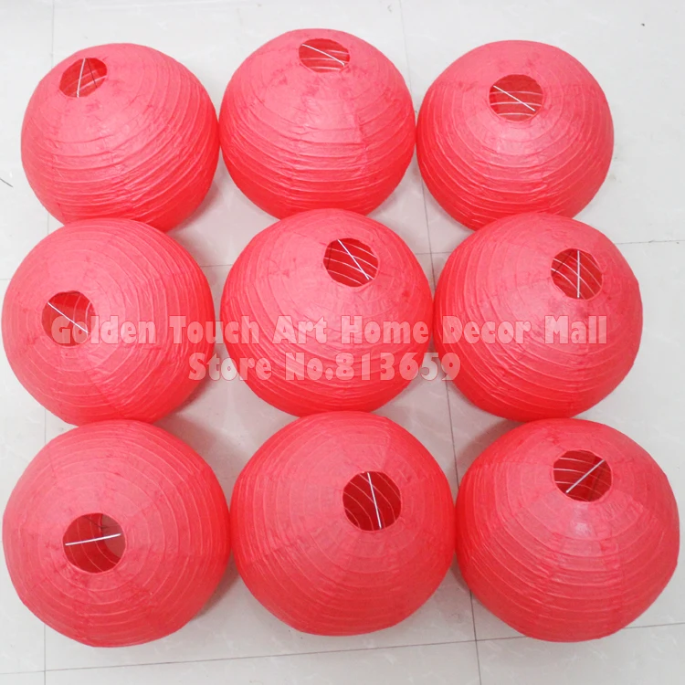 10 шт./лот 12 дюймов 30 см Японский Круглый бумажный подвесной светильник для