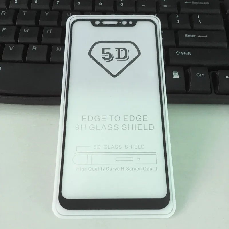 Для стекла Xiaomi Mi 8 Защита экрана WolfRule 5D полное покрытие закаленное стекло для