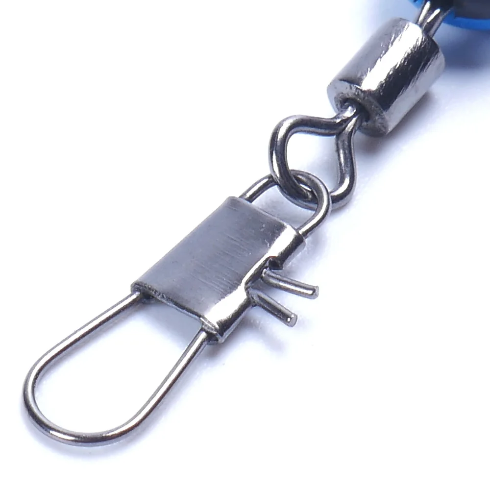 Лидер продаж рыболовная леска 20 шт./лот с крючком вертлюги хвостовик зажим