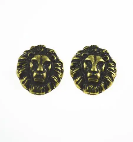 Модные металлические серьги с головой льва 10 пара/лот|earrings fashion|fashion earringslion head