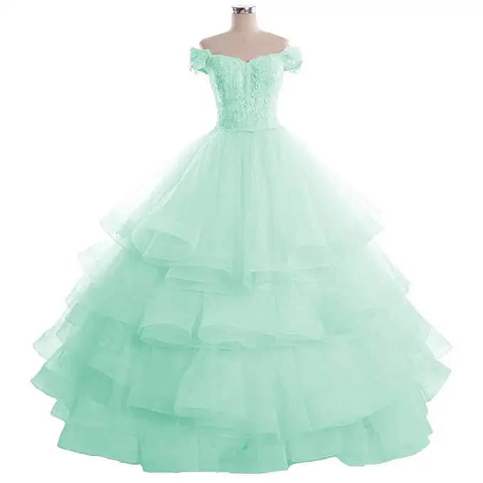 ANGELSBRIDEP новое бальное платье платья для Quinceanera 2021 милое длинное 16 Кружевная