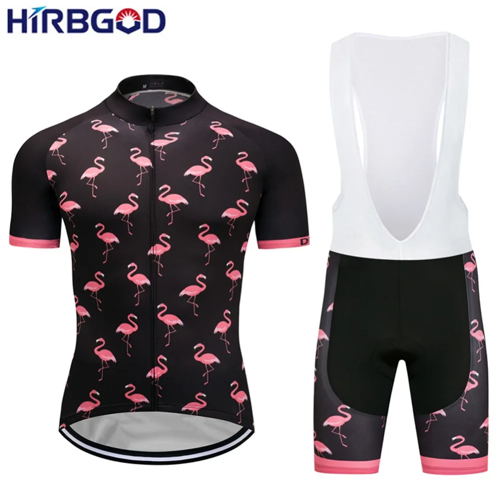 

HIRBGOD 2022 Men's Team Pro sporting Short Sleeve Cycling Sets With Reflective Effect Maillot Culotte Clothing Cycling Jersey