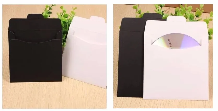 50 шт. белый пустой Бумага компакт-дисков DVD чехол/сумка/чехол/коробка рукава