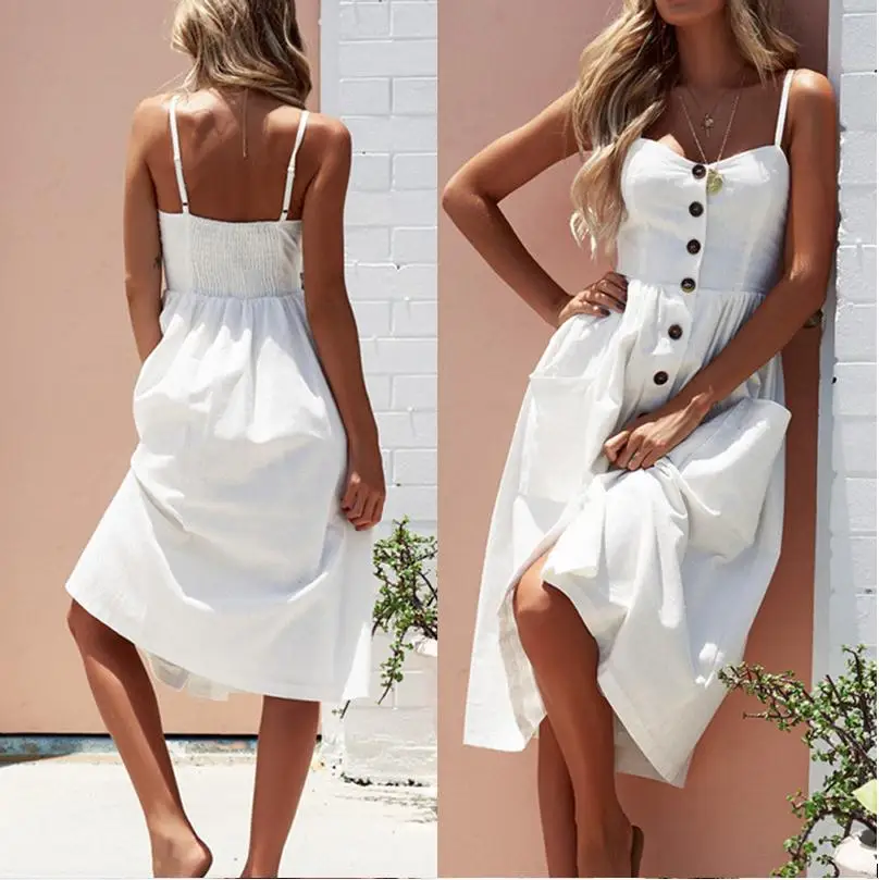 Женское платье миди в стиле бохо Коктейльные Вечерние пляжные платья сарафан