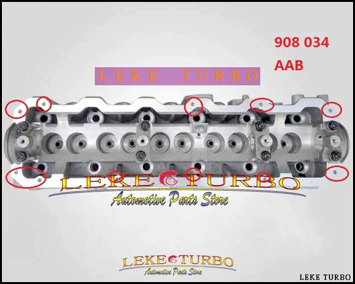 908 034 AAB пустая Головка блока цилиндров только 074103351A 074-103-351A 908034 для Volkswagen VW Transporter T4 2461cc 2.4L D L5 1990