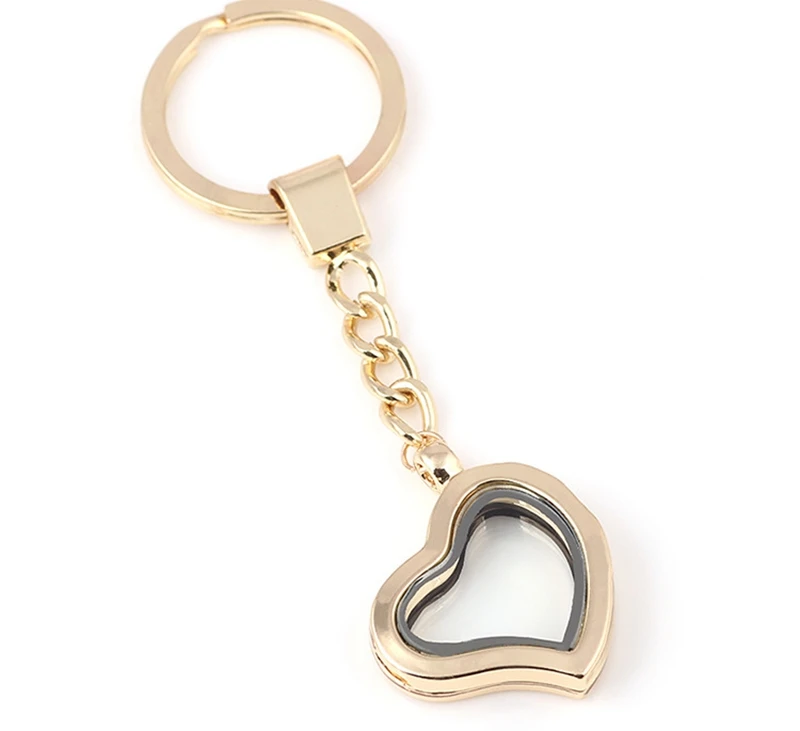 5PCS 30*30*8mm Heart Pendant floating locket keychains Fit charms 10053 | Украшения и аксессуары