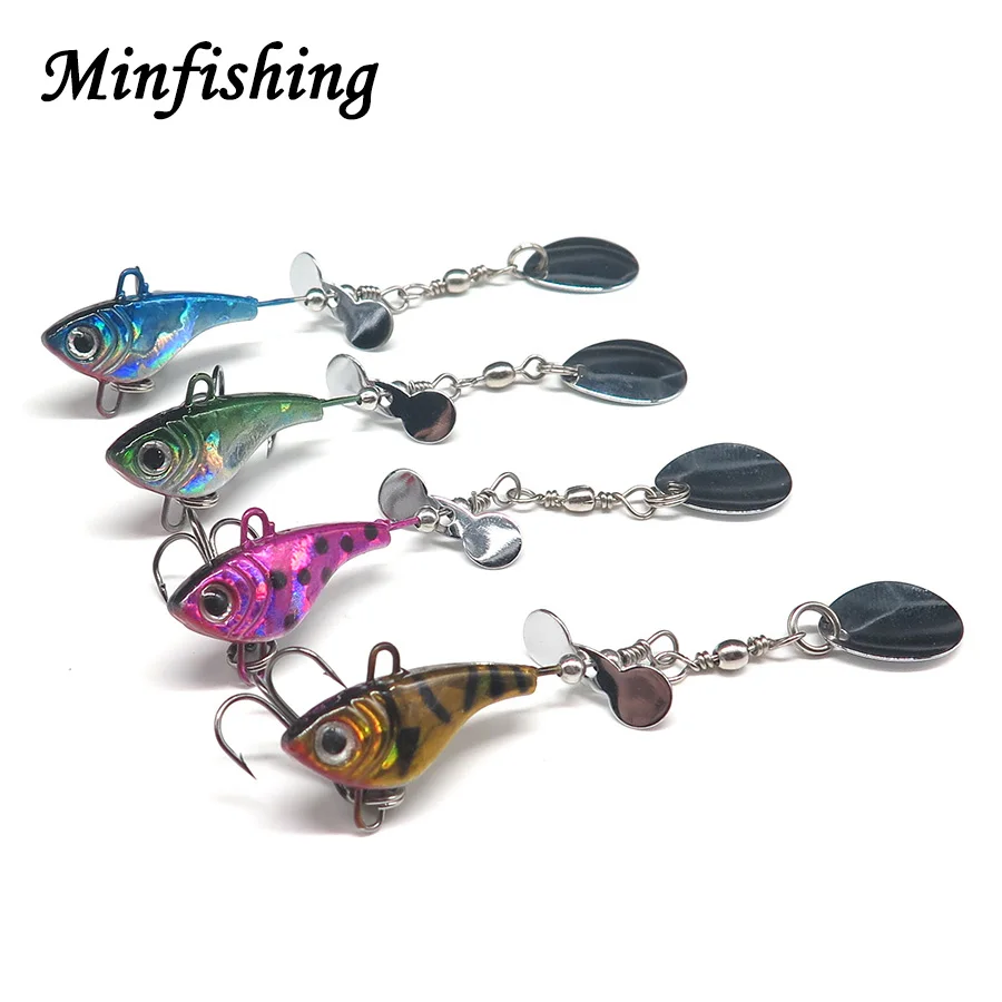 Minfishing 2 шт. 4 цвета металлическая приманка Спиннербейт для доставки прикорма и