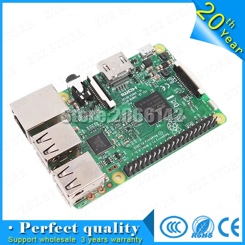 Версия Element14: 2016 Новая плата для raspberry pi 3 model b 1 Гб LPDDR2 BCM2837 четырехъядерный