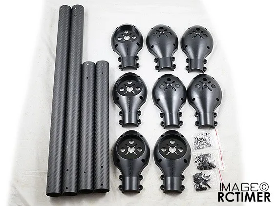 RCTimer Trooper q850 обновления Наборы 30 мм углеродного волокна бум крепления двигателя