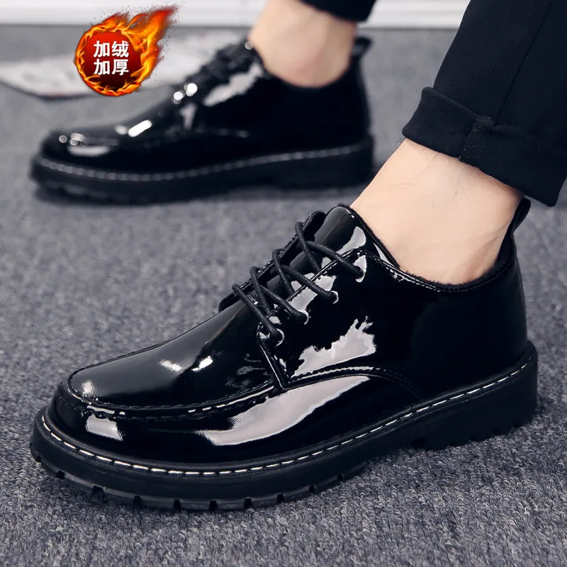 2019 mens casual shoes waterproof winter warm solid black wine red female clogs loafers fashion dress shoe Men's Flats for Party | Обувь