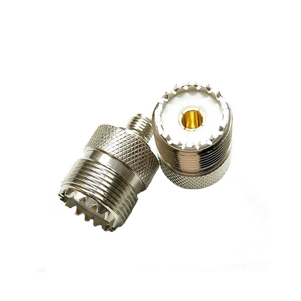 OPPXUN 10 шт. двухсторонний радиочастотный антенный адаптер SMA-Female to SO239 (PL259) UHF Female для