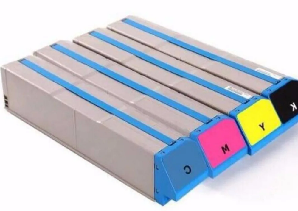 4pc/set compatile 45536421 45536422 45536423 45536424 color toner cartridge copier kit for oki C911 C931 941 laser | Компьютеры и офис