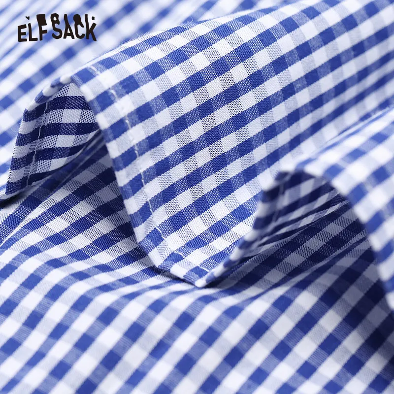 Женская сетчатая юбка ELFSACK летняя кружевная винтажная клетчатая с натуральной