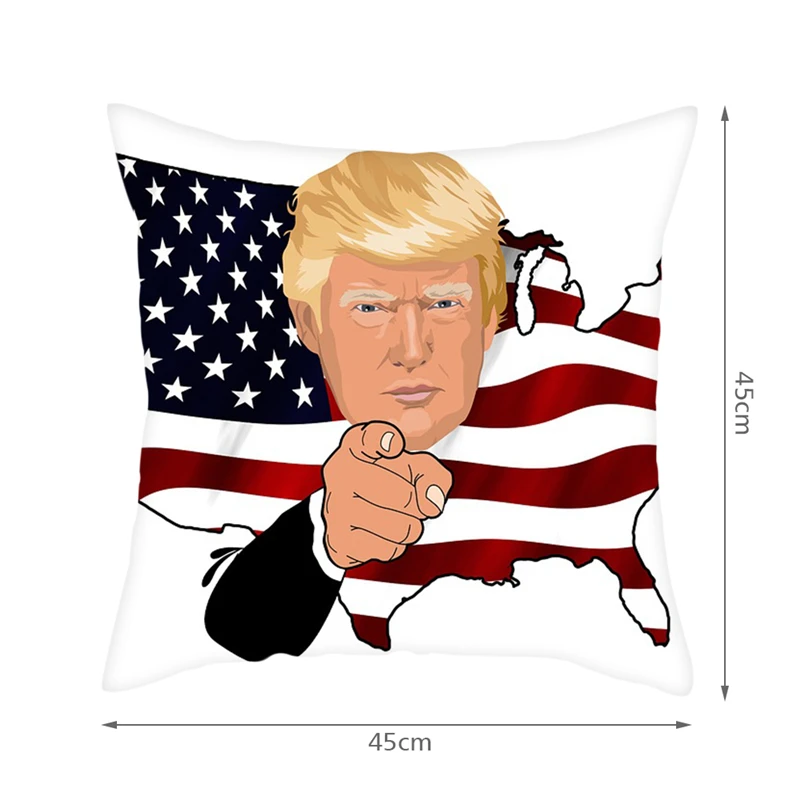 Fuwatacchi различные Дональд Трамп Веселая наволочка Подушка с портретом Чехлы для