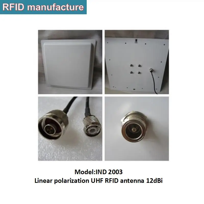 UHF rfid метка считыватель антенны 12dbi линейная поляризация с 100 шт. наклейки на