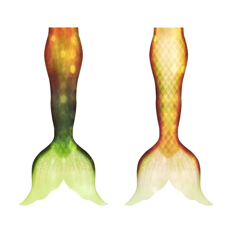 Купальный костюм Русалочки с моноластами плавательный для косплея пляжный