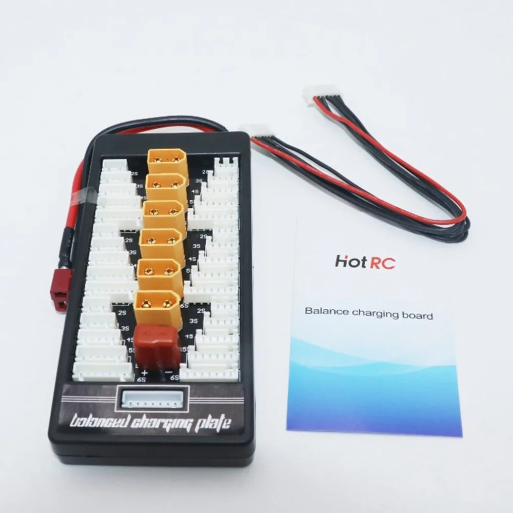 HotRc XT60 2 S-6 S разъем Lipo батарея параллельная зарядка плата для RC IMAX B6 зарядное