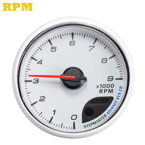 RPM Dragon автомобильный измерительный прибор 60 мм вакуумная температура воды Температура масла пресс вольт воздух/топливо коэффициент EXT температура об/мин Метр белый циферблат лицо - Цвет: RPM
