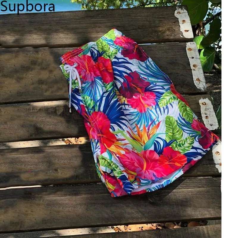 Новые пляжные шорты с принтом для мужчин дышащие плавки серфинга быстросохнущие