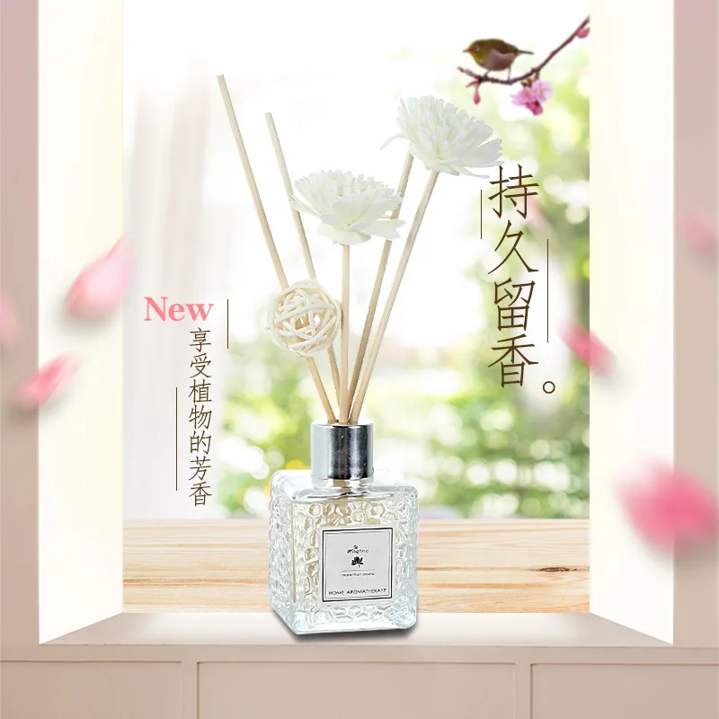 80 мл Reed диспергатор комплект Ванная комната Спальня прочного аромат Indoor